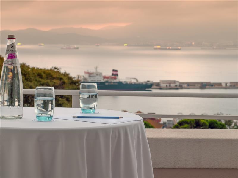 Rock Hotel Boardroom terrace evening