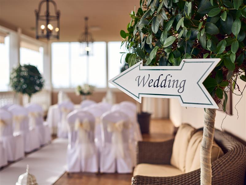 Wedding Setup Sign
