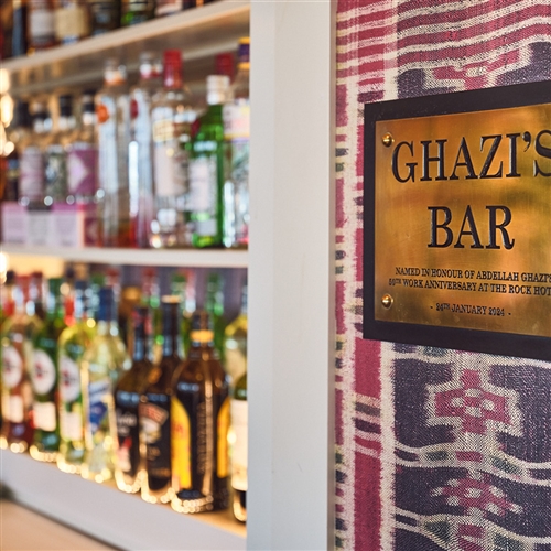 Rock Hotel Ghazi Bar Plaque P3