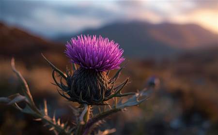 burns night thistle scottish