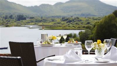 Outdoor Dining at Sneem Hotel on Ring of Kerry