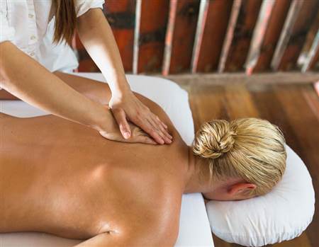Spa back massage