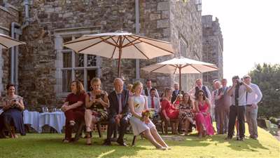 Summer Outdoors Weddings in a castle at Waterford Castle Resort & Golf