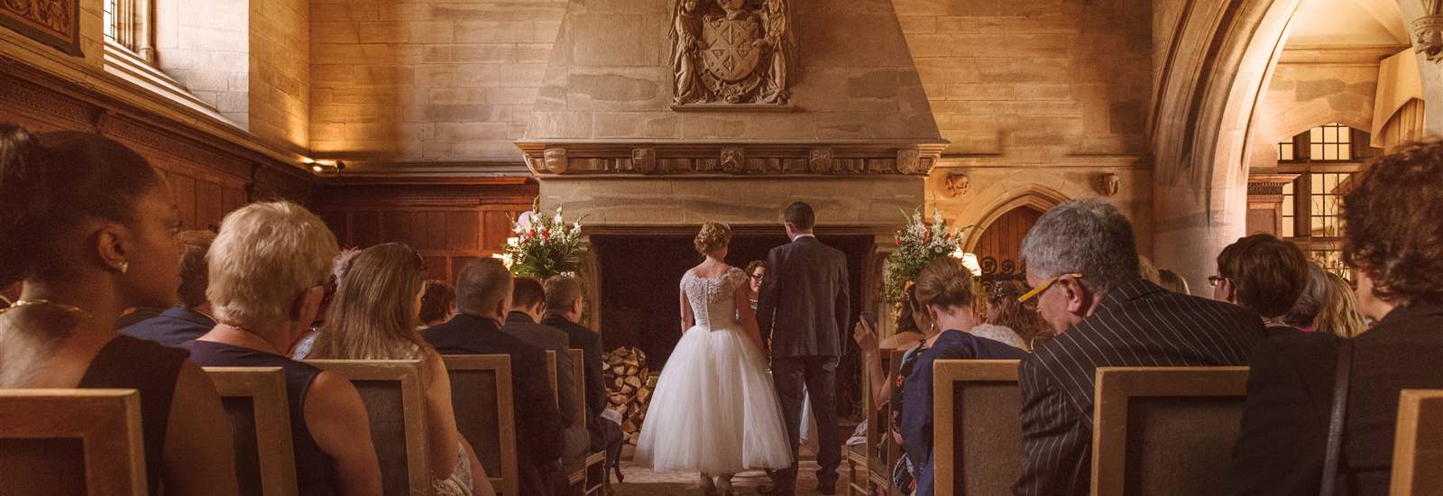 a wedding ceremony at Waterford Castle in Ireland