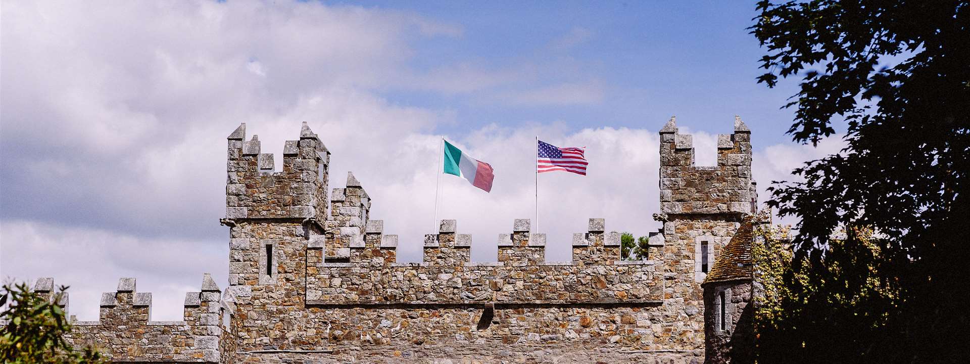 Waterford Castle, a historic hotel and golf resort located on a private island in the River Suir nea