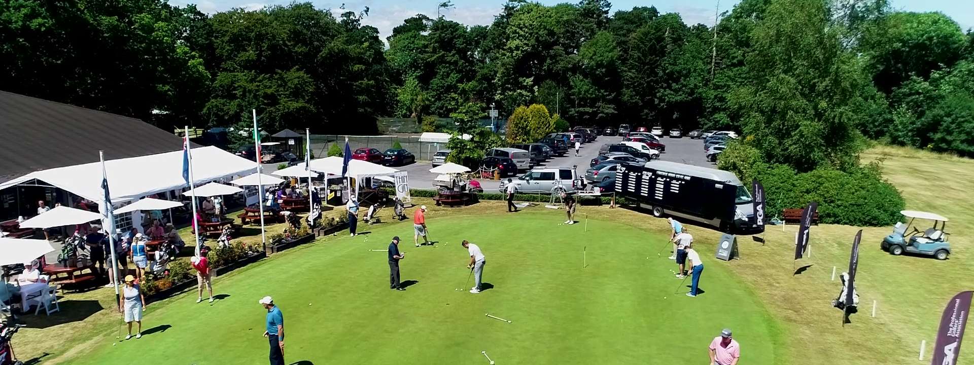 the golf course at the Waterford Castle Golf Club in Ireland