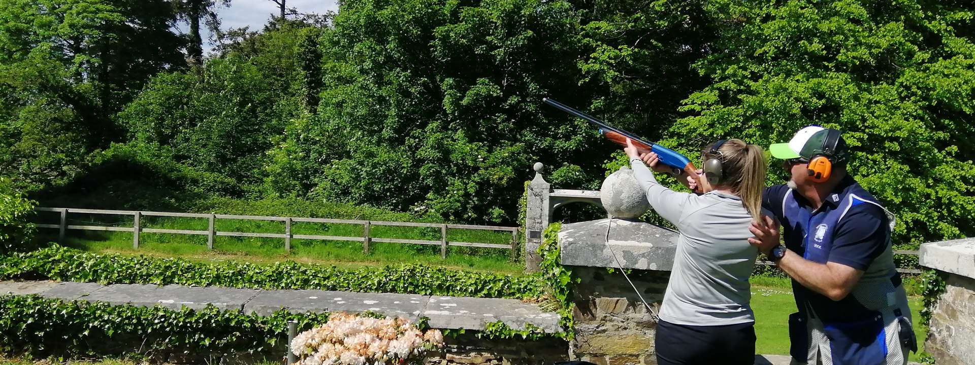  clay pigeon shooting, an activity offered at the Waterford Castle Hotel & Golf Resort