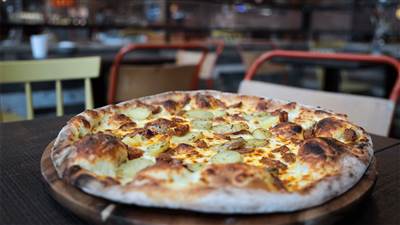 Bianca Sausage Pizza