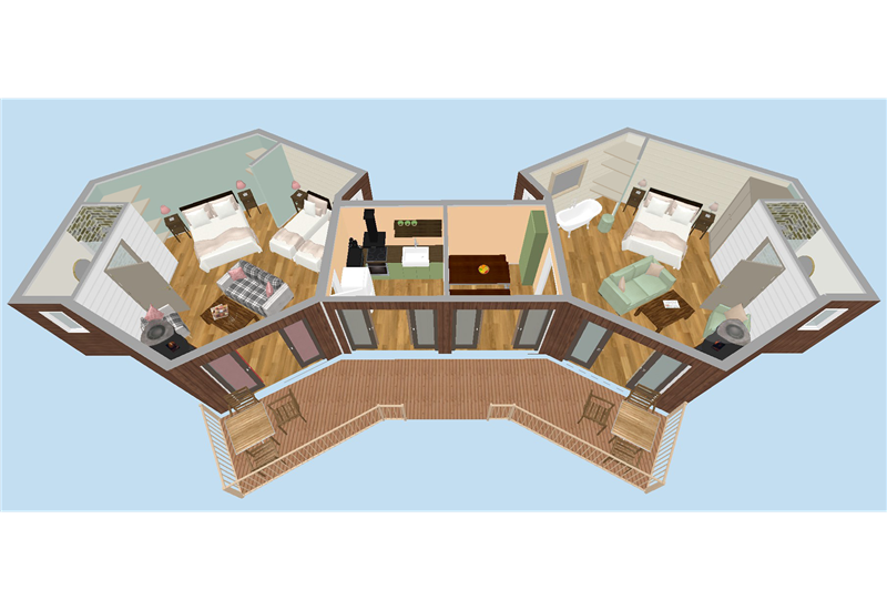 WILD051 Large 2 Bed Superior Family Cabi