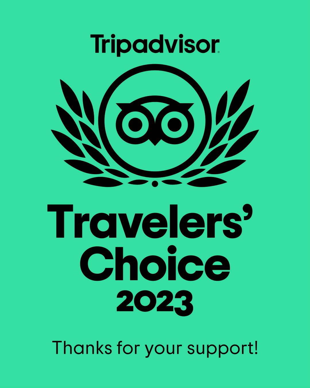 Traveller's Choice Award 2023