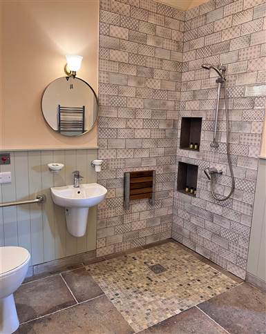 Accessible cabin bathroom