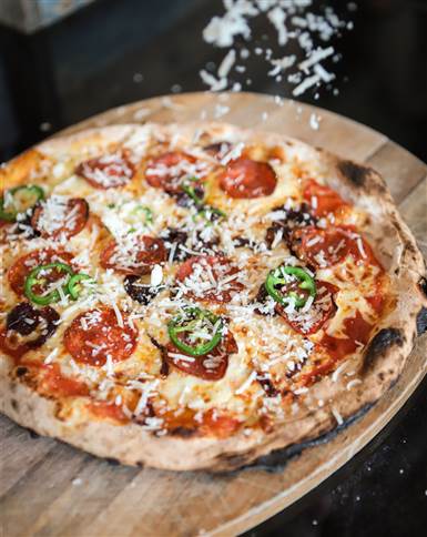 Firebrick oven pizza